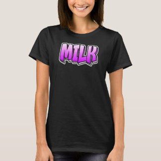 ミルクと言うミルクグラフィティスタイル2 Tシャツ