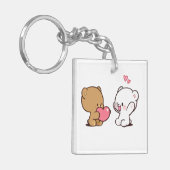 ミルクと雑談 キーホルダー (正面左)