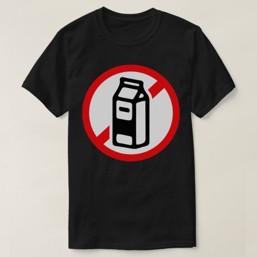 ミルクなし Tシャツ (デザイン正面)
