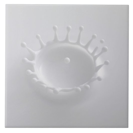 ミルクのしぶき タイル (正面)