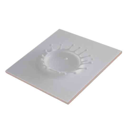 ミルクのしぶき タイル (側面)