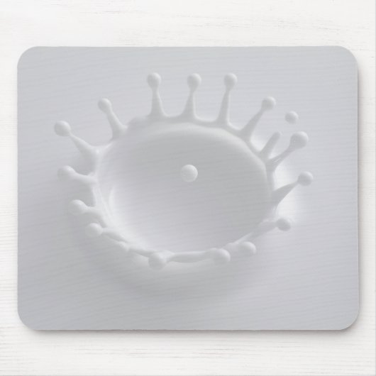 ミルクのしぶき マウスパッド (正面)