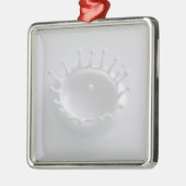 ミルクのしぶき メタルオーナメント (左)