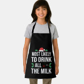 ミルクのクリスマスマッチを全部飲む可能性が高い エプロン (インサイチュ)