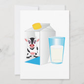 ミルクのグラス 招待状 (正面)