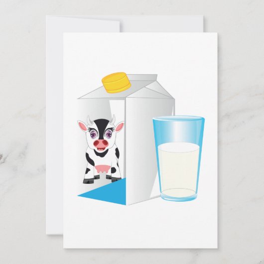 ミルクのグラス 招待状 (正面)