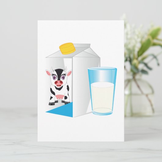 ミルクのグラス 招待状 (スタンド正面)