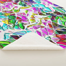 ミルクのシチューに浮かぶ非常に色の抽象芸術の形 シェルパブランケット