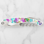 ミルクのシチューに浮かぶ非常に色の抽象芸術の形 ソムリエナイフ (正面)