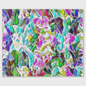 ミルクのシチューに浮かぶ非常に色の抽象芸術の形 ラッピングペーパー (フラット)