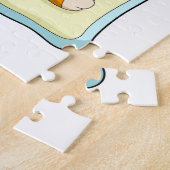 ミルクのベビーボトル付き虎 ジグソーパズル (側面)