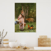 ミルクのメイドは、ウィンスロー・ホーマーの手で ポスター (キッチン)