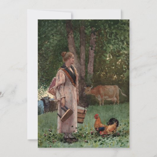 ミルクのメイド | ウィンズローホーマー (正面)