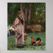 ミルクのメイド | ウィンズローホーマー ポスター (正面)