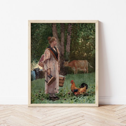 ミルクのメイド | ウィンズローホーマー ポスター