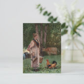 ミルクのメイド | ウィンズローホーマー ポストカード (スタンド正面)