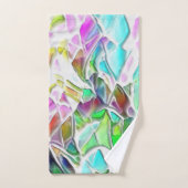 ミルクの中で柔らかな色の抽象芸術の形 バスタオルセット (ハンドタオル)