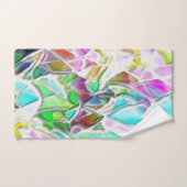 ミルクの中で柔らかな色の抽象芸術の形 バスタオルセット (ハンドタオル)