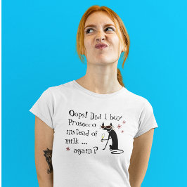 ミルクの代買わりにプロセッコをやった Tシャツ