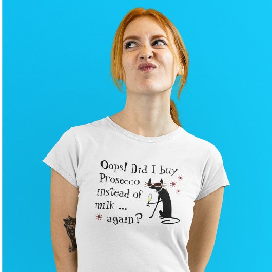 ミルクの代買わりにプロセッコをやった Tシャツ