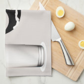 ミルクの口ひげクリーム キッチンタオル (四つ折り)