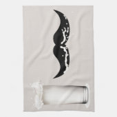 ミルクの口ひげクリーム キッチンタオル (縦)