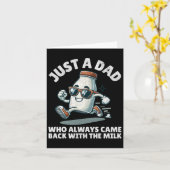 ミルクの父親と来常に一緒にロックする単なるパパ カード (黄色い花)