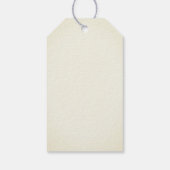 ミルクの白いデイジーボトル結婚式の引き出物ラベル ギフトタグ (裏面)