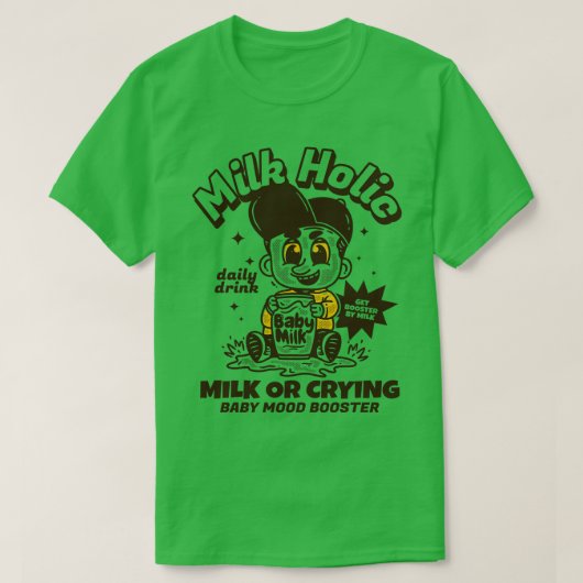 ミルクの穴 Tシャツ (デザイン正面)