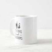 ミルクの茶およびK戯曲お気に入りのなジャンルおよび飲み物 コーヒーマグカップ (正面左)