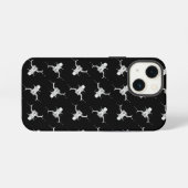 ミルクの飛沫パターン iPhoneケース (裏面横)