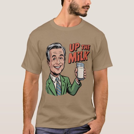 ミルクを飲もう Tシャツ (正面)