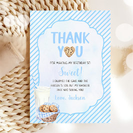 ミルクアンドクッキーボーイ誕生日 サンキューカード