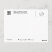 ミルクウィードのポストカードにいるコクチバチ ポストカード (裏面)