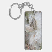 ミルクウィードのポッドを開く |シルクの種子 | キーホルダー (正面左)