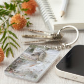 ミルクウィードのポッドを開く |シルクの種子 | キーホルダー (正面右)