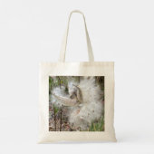 ミルクウィードのポッドを開く |シルクの種子 | トートバッグ (裏面)