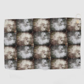 ミルクウィードのポッドを開く |シルクの種子 |フィルタ ゴルフタオル (横)