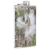 ミルクウィードのポッドを開く |シルクの種子 | フラスク (右)