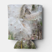 ミルクウィードのポッドを開く |シルクの種子 | 缶クーラー (裏面)