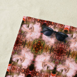 ミルクウィードのポッドを開く |シルクの種子 | Sangria ビーチタオル