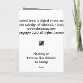 ミルクウィードの種子 カード (裏面)