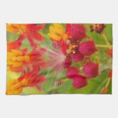 ミルクウィードアーカラフルトプリントのラブリーフローラ キッチンタオル (横)