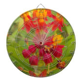 ミルクウィードアーカラフルトプリントのラブリーフローラ ダーツボード (正面)