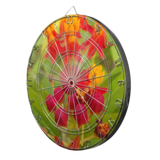 ミルクウィードアーカラフルトプリントのラブリーフローラ ダーツボード (正面右)