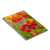 ミルクウィードアーカラフルトプリントのラブリーフローラ ノートブック (右側)