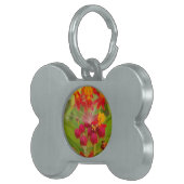 ミルクウィードアーカラフルトプリントのラブリーフローラ ペットネームタグ (正面右)