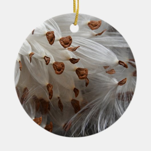 ミルクウィードシーズエクソダス（昆虫）オオカバマダラ、モナークバタフライフード セラミックオーナメント (正面)