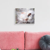 ミルクウィードダウンのヒマムシ キャンバスプリント (インサイチュ (リビング))