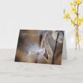 ミルクウィード悔やみや弔慰 カード (黄色い花)